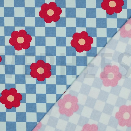 SOFT SWEAT BLUMEN BLAU #7