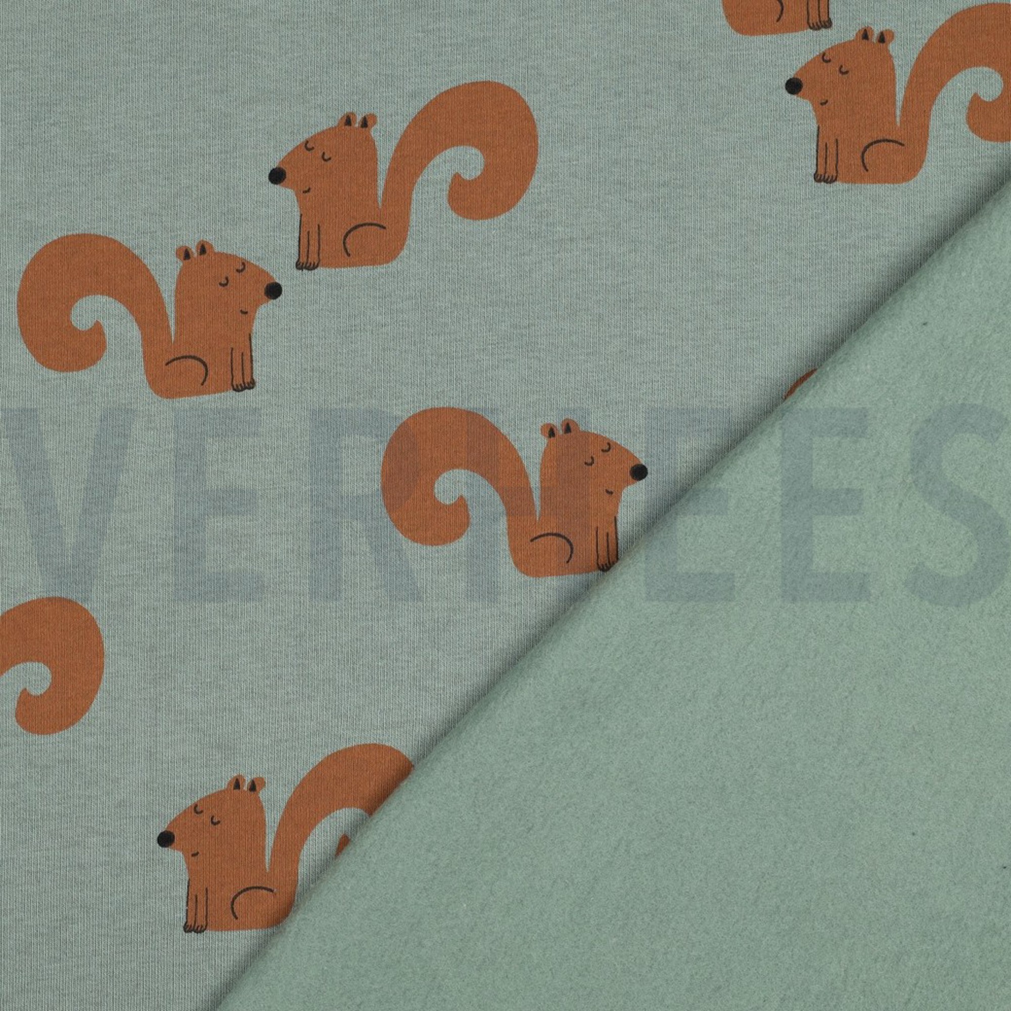 JOGGING SQUIRRELS OLD GREEN (high resolution) #4