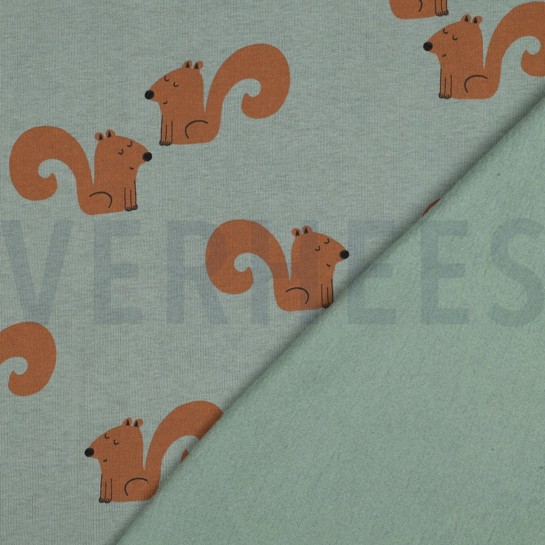 JOGGING SQUIRRELS OLD GREEN #7