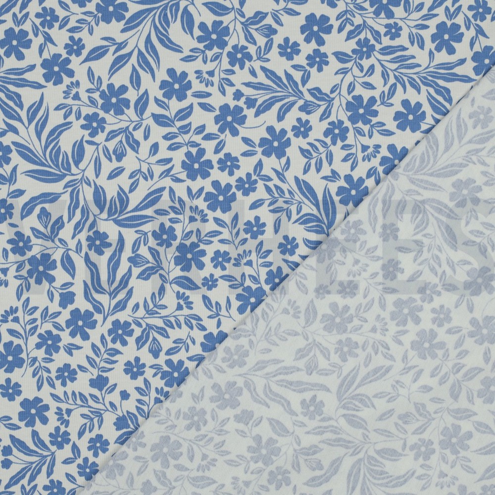JERSEY FLOWERS WHITE #7