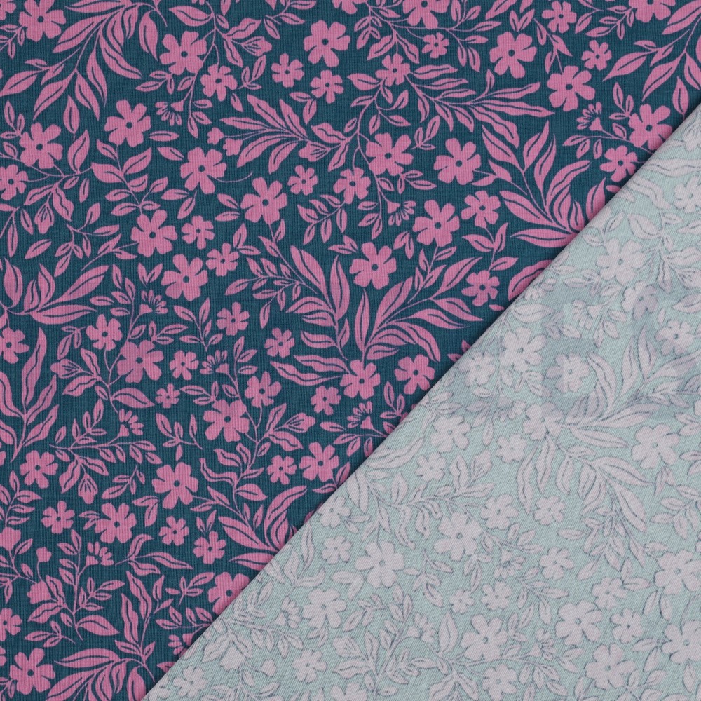 JERSEY FLEURS PÉTROLE #7
