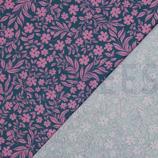 JERSEY FLEURS PÉTROLE #7