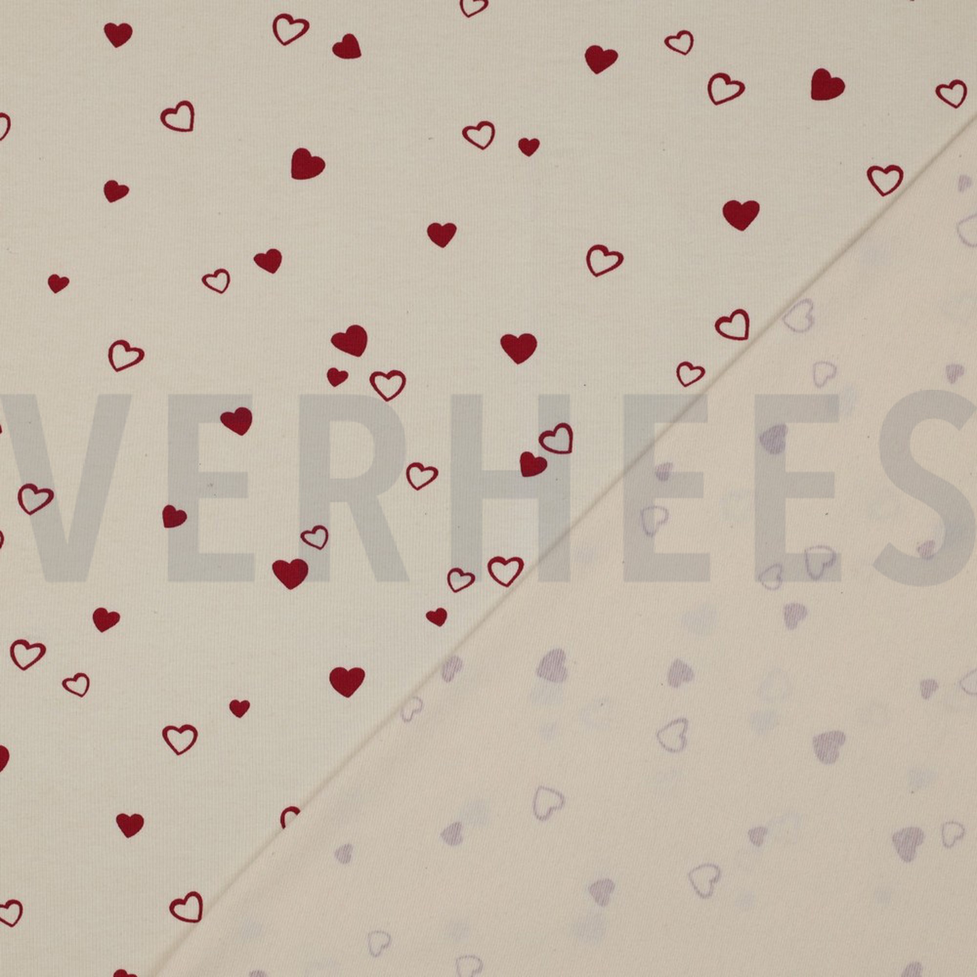 JERSEY GOTS NATUREL CŒURS NATUREL/FUCHSIA (high resolution) #4