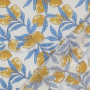 COTON IMPRIMÉ BLOCK FAIT MAIN CITRONS BLANC (thumbnail) #4