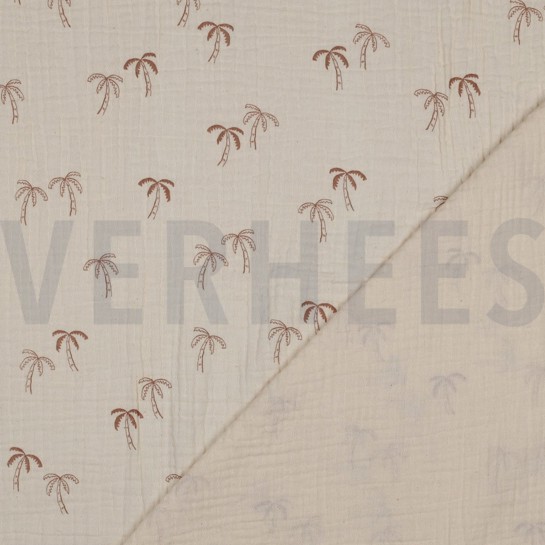 DOUBLE GAUZE GOTS NATURAL PALMBOMEN NATUREL #7