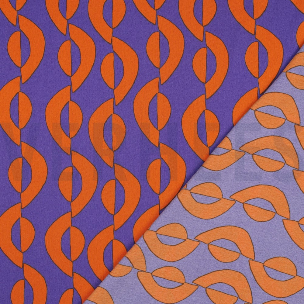 ROYAL MICRO SATIN GEOMETRIC PURPLE #7