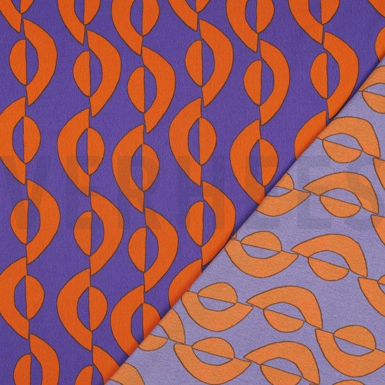 ROYAL MICRO SATIN GEOMETRIC PURPLE #7