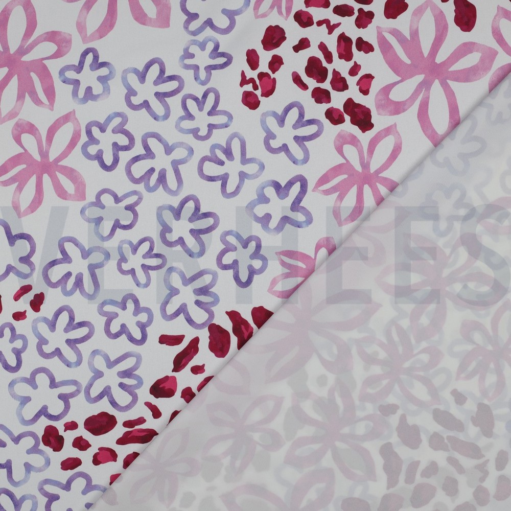 ROYAL MICRO SATIN DIGITAL ABSTRACT WHITE #7