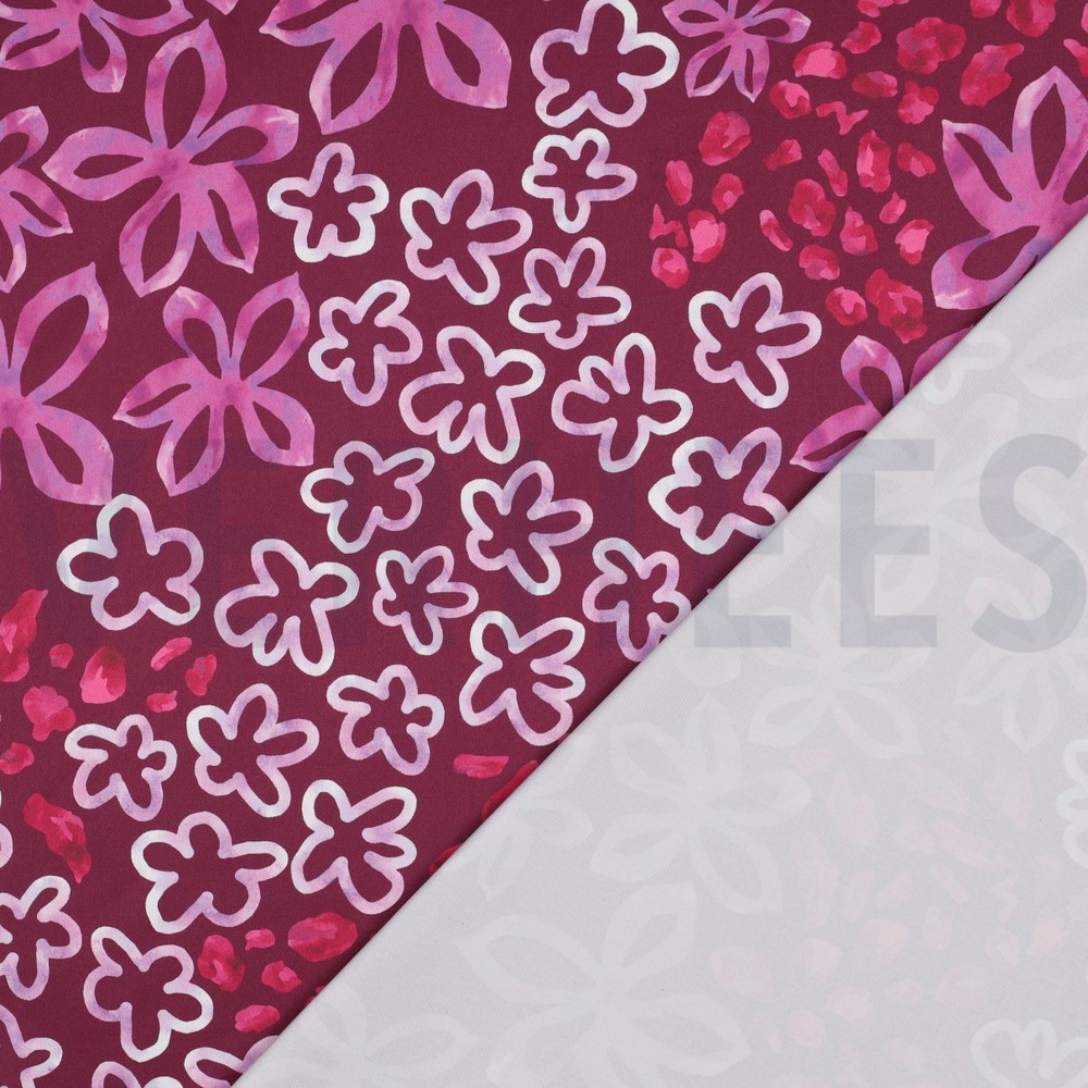 ROYAL MICRO SATIN DIGITAL ABSTRAIT BORDEAUX #7