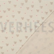 DOUBLE GAUZE GOTS NATURAL STRIKJES NATUREL (thumbnail) #4