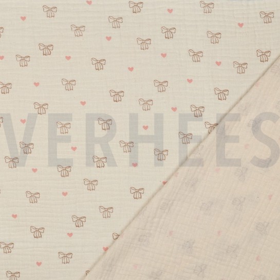 DOUBLE GAUZE GOTS NATURAL STRIKJES NATUREL #7