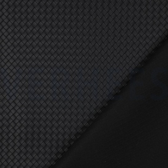 SIMILI CUIR TISSÉ NOIR #7