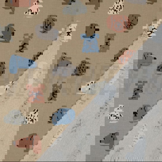 WAFFELJERSEY HUNDE HELLBRAUN #7