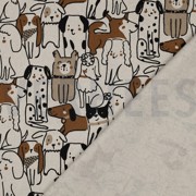 TOILE DÉCORATION CHIENS NATUREL (thumbnail) #4