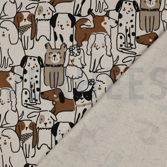 TOILE DÉCORATION CHIENS NATUREL #7