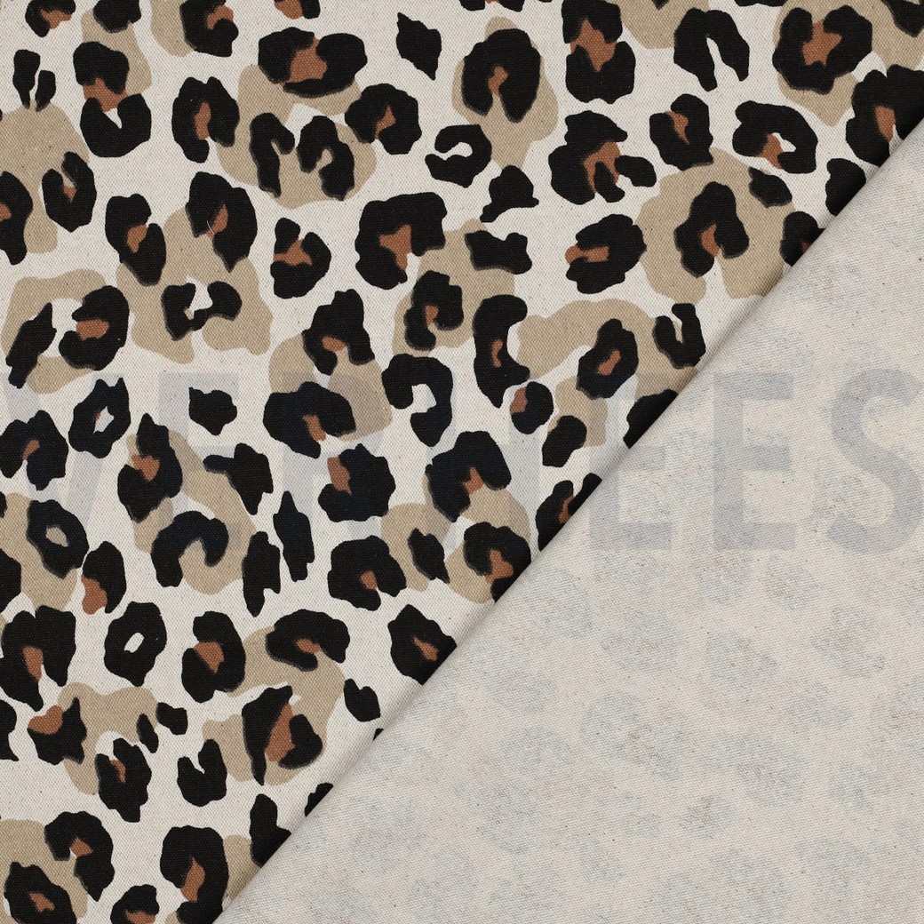 TOILE DÉCORATION LIN LOOK PEAU D’ANIMAL NATUREL #7