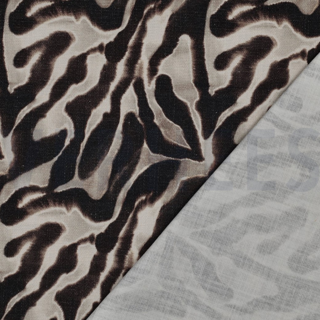 CANVAS SLUB DIGITAL ANIMAL SKIN SAND #7