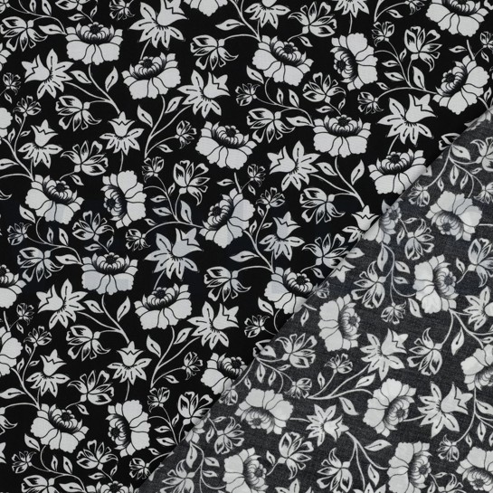 LENZING™ ECOVERO™ FLOWERS BLACK #7