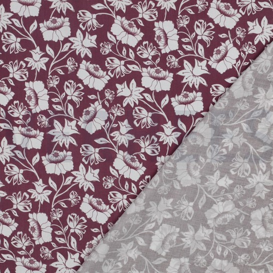 LENZING™ ECOVERO™ FLEURS MAUVE #7