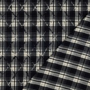 BRUSHED YARN DYED CHECKS EMBROIDERY NAVY (thumbnail) #4