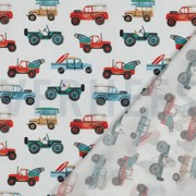 FINE POPLIN DIGITAL CARS WHITE (thumbnail) #4