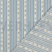 POPELINE DE COTON FLEURS BLEU (thumbnail) #4