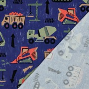 SWEAT DIGITAL VÉHICULES DE CONSTRUCTION BLEU COBALT (thumbnail) #4