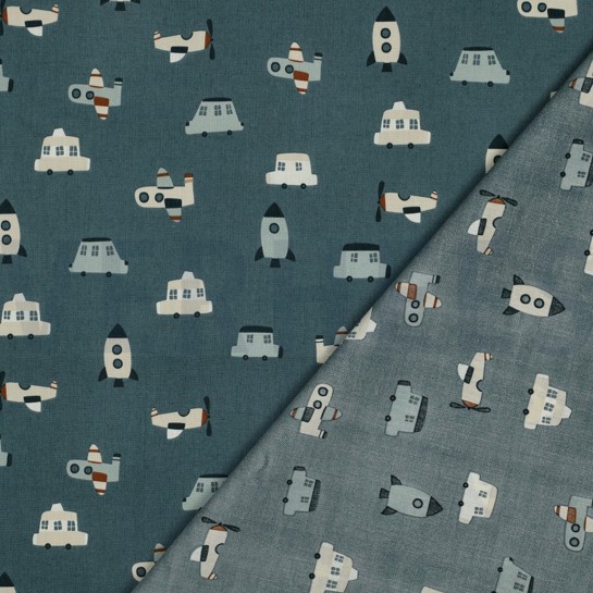 FINE POPLIN VEHICLES PETROL #7