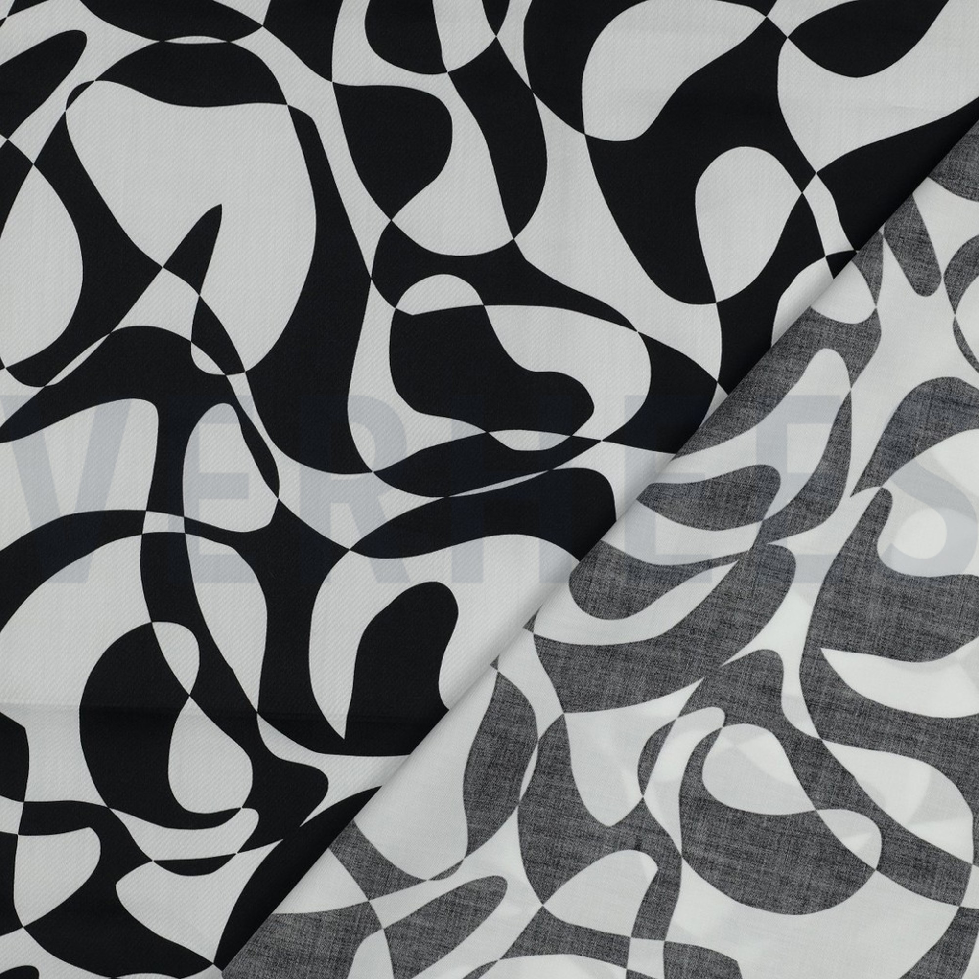 COTON SATIN ABSTRACT NOIR (high resolution) #4