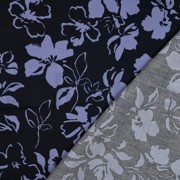 KATOEN SATIJN BLOEMEN MARINEBLAUW (thumbnail) #4