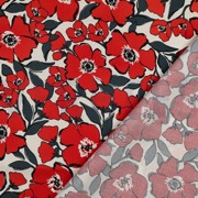 KATOEN SATIJN BLOEMEN GEBROKEN WIT (thumbnail) #4