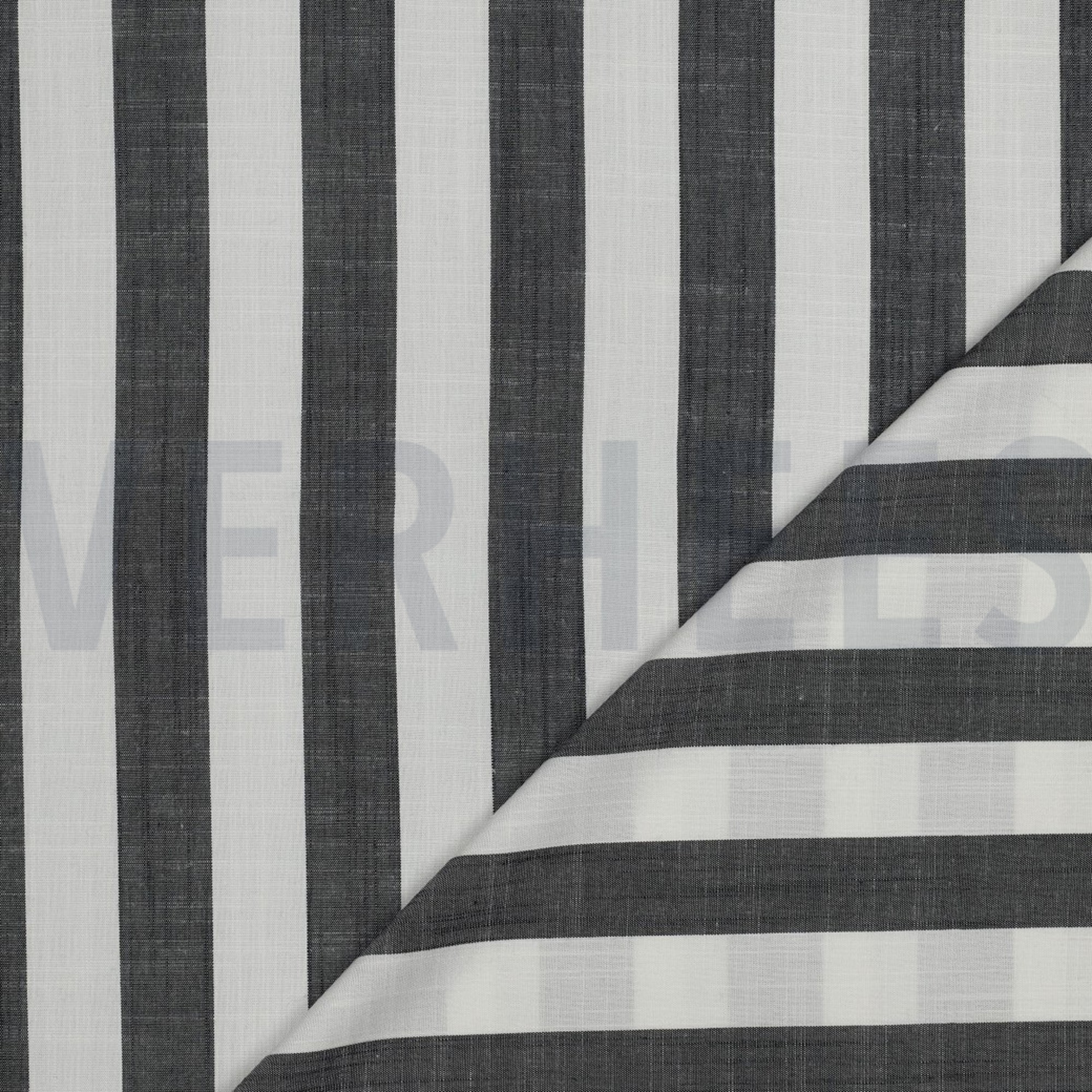 VISKOSE GARNGEFÄRBT STREIFEN MARINEBLAU (high resolution) #4