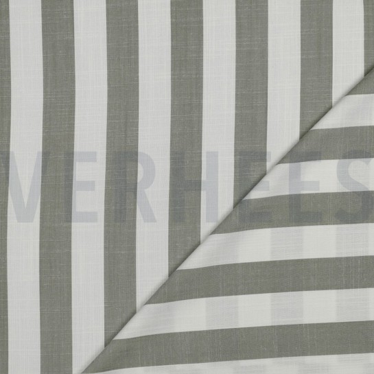 VISKOSE GARNGEFÄRBT STREIFEN GRÜN #7