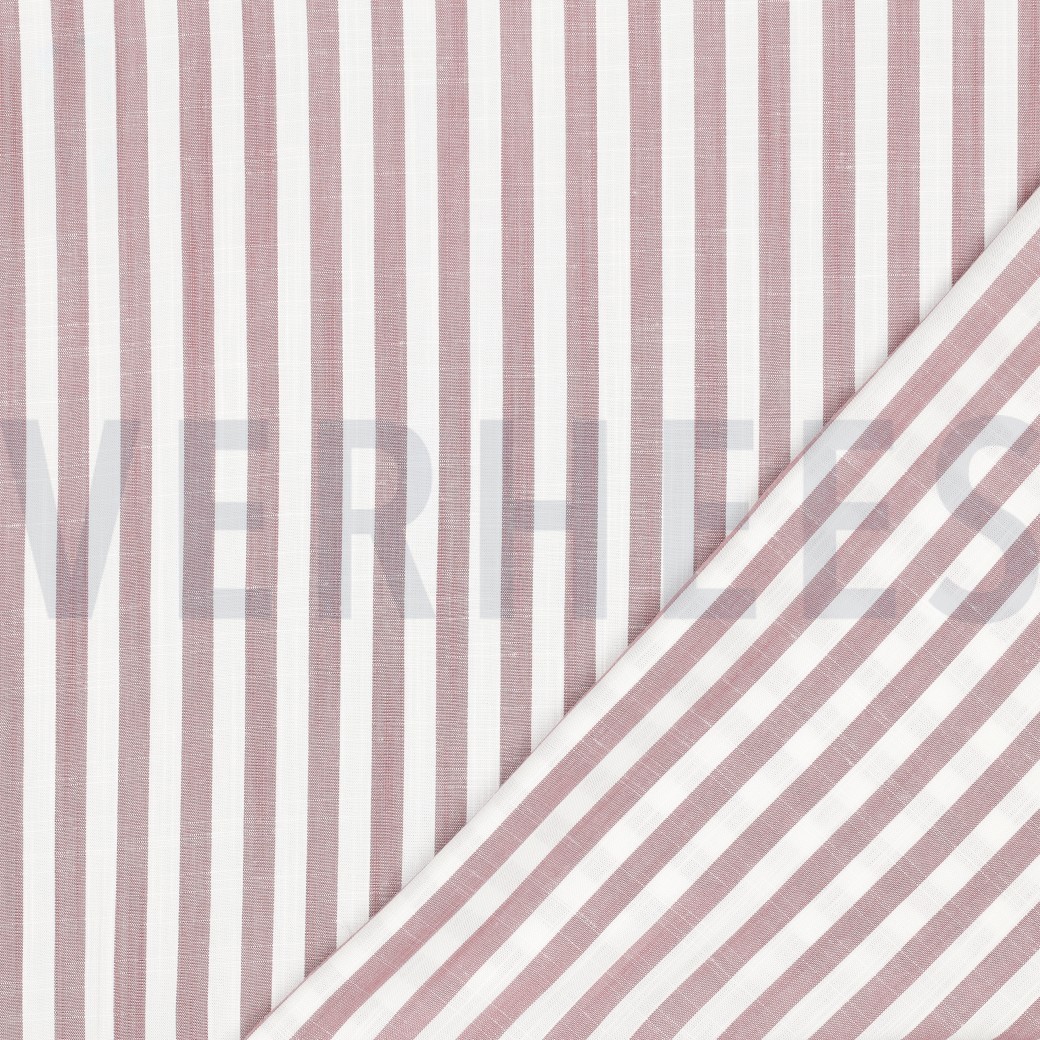 VISCOSE GARENGEVERFD STREPEN BLUSH #7