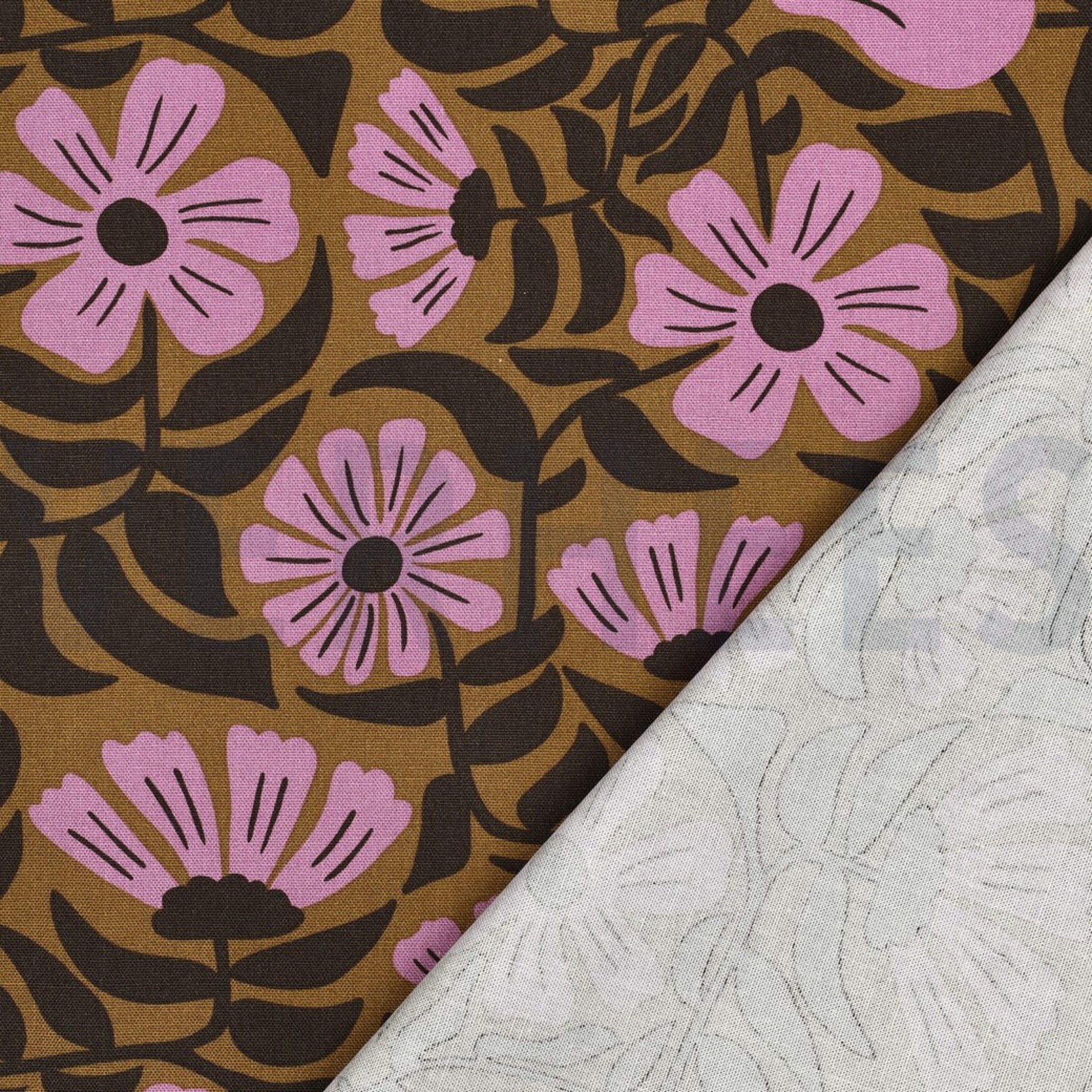 TOILE DÉCORATION FLEURS VERT (high resolution) #4