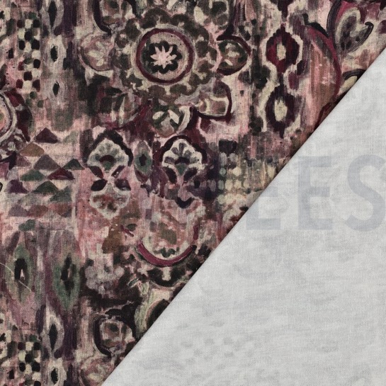 CANVAS DIGITAL ABSTRACT BURGUNDY #7