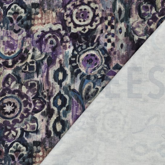 CANVAS DIGITAL ABSTRACT PURPLE #7