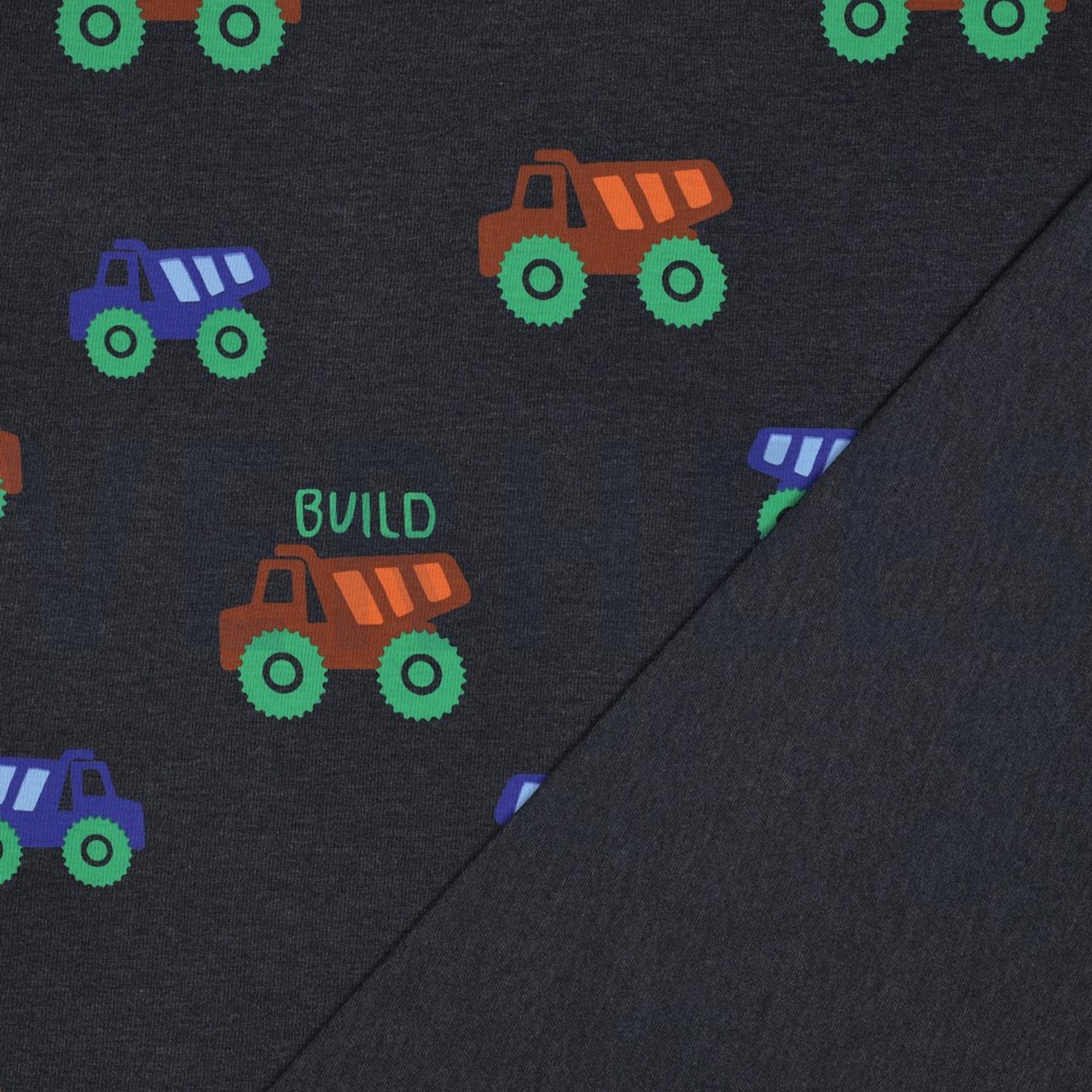 JERSEY MELANGE CONSTRUCTION VEHICLES NAVY (high resolution) #4