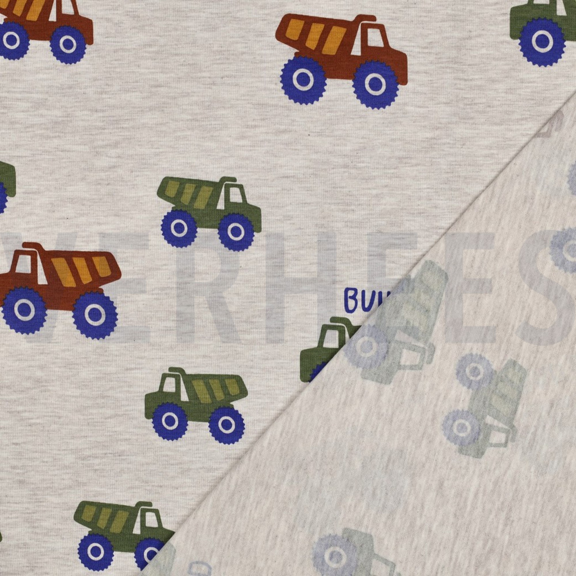 JERSEY MELANGE CONSTRUCTION VEHICLES LIGHT SAND (high resolution) #4