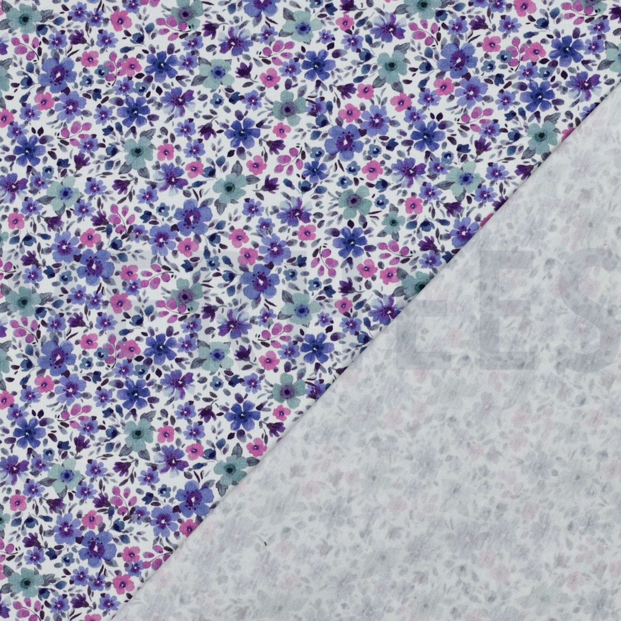 JERSEY DIGITAL BLUMEN LILA/VIOLETT (high resolution) #4
