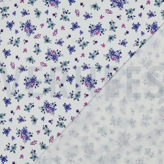 JERSEY DIGITAL BLUMEN LILA/VIOLETT #7