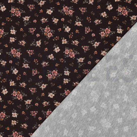 JERSEY DIGITAL BLUMEN BRAUN #7