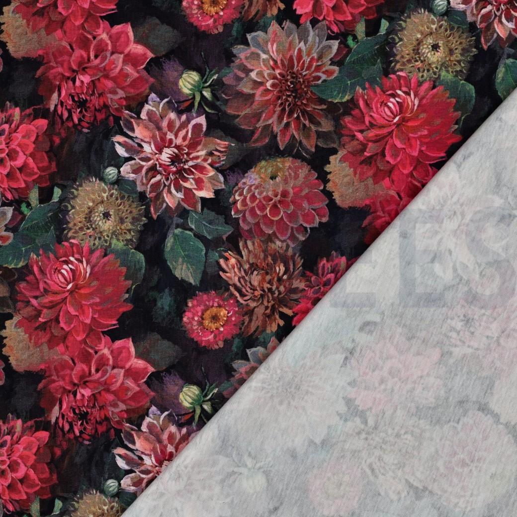JERSEY DIGITAAL BLOEMEN FUCHSIA #7