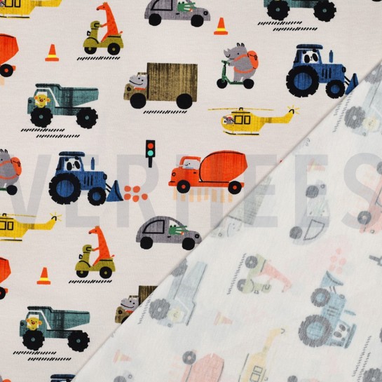 JERSEY DIGITAAL VOERTUIGEN GEBROKEN WIT #7