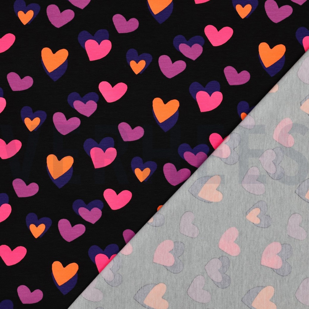 JERSEY NEON HEARTS BLACK #7