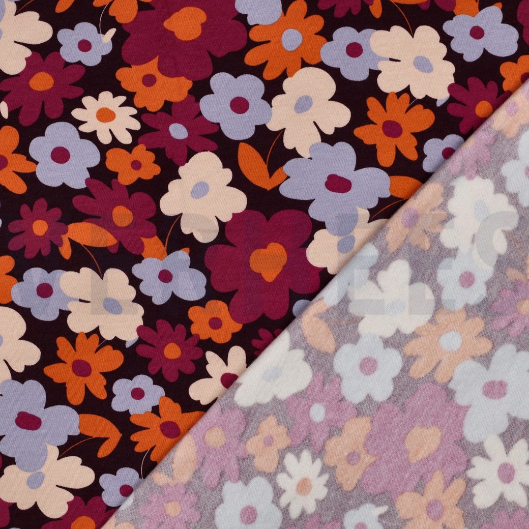 SOFT SWEAT BLOEMEN AUBERGINE #7