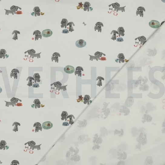 JERSEY GOTS DIGITAL HUNDE GEBROCHEN WEISS #7