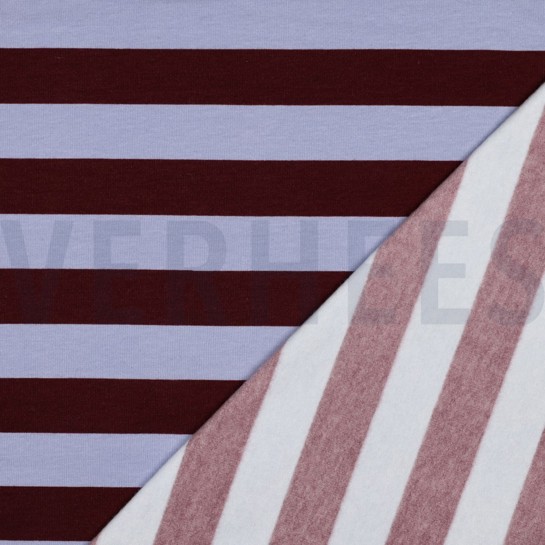 SOFT SWEAT STRIPES BURGUNDY #7