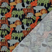 FRENCH TERRY TIERE MARINEBLAU (thumbnail) #4