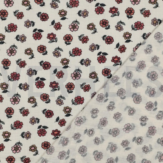 MUSSELIN BLUMEN ECRU #7